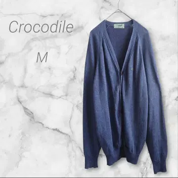 크로커다일 가디건 M V넥 다크 블루 계열 심플