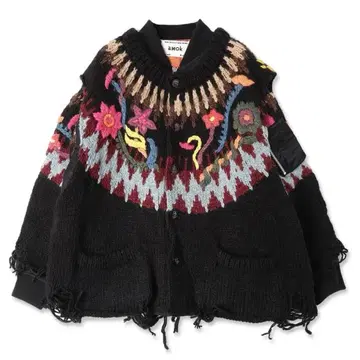 amok Knit Docking Blouson 부르봉 MA-1 새상품급