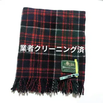 [업자 클리닝 완료] 체크 머플러 스톨 무릎 담요 브론테 트위드