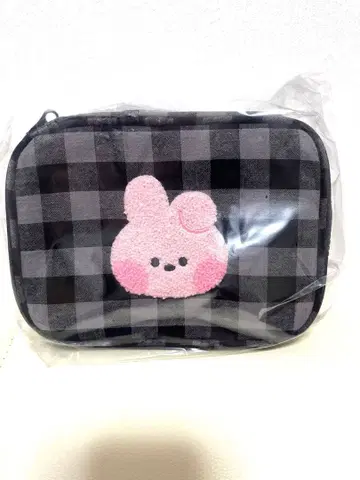 BT21 체크 무늬 파우치 COOKY