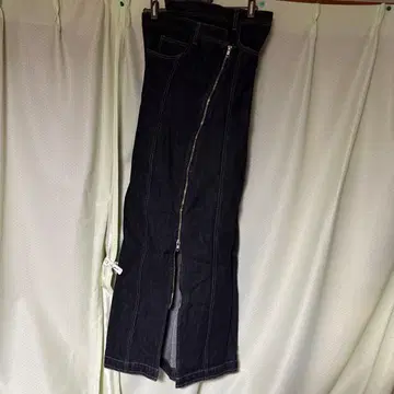 LAGUNAMOON 데님 비대칭 베어 원피스