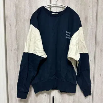 라반다 LAVANDA 바이컬러 긴팔 트레이닝복 맨투맨 우노 미사코