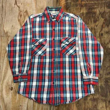 80s 파이브 브라더 헤비 플란넬 셔츠 USA제 빈티지