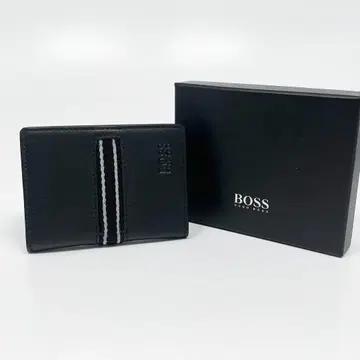 [ 미사용품 ] HUGO BOSS 카드 케이스 블랙 휴고보스 가죽