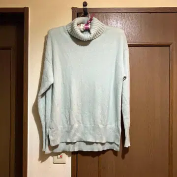 PLST 민트 터틀넥 니트 S