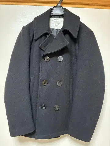 FIDELITY 울 네이비 더블 피코트