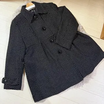 JEAN GERARD 도트 무늬 코트 LL 사이즈