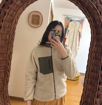 Patagonia 플리스 자켓 레트로x 펠리칸 키즈 XL