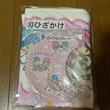 키키라라 1번 복권 무릎 담요와 멜라민 플레이트 세트