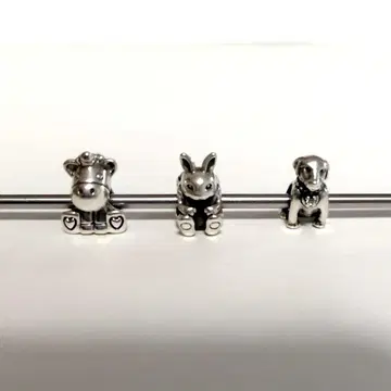 [ 빠른 발송 ] PANDORA 유니콘, 라브라도르, 토끼 참 3종 세트