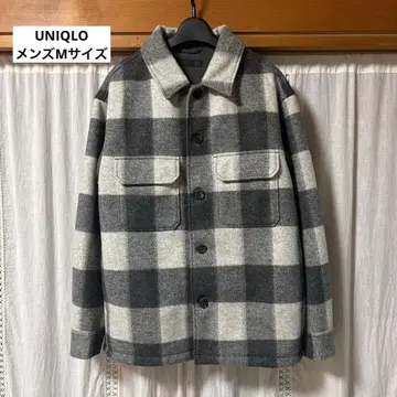 [ 새상품급 ] UNIQLO 블록 체크 패턴 오버 셔츠 자켓
