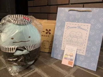 스미코구라시 데님 하우스 한정판 토카게 봉제 인형 EDWIN 덤 포함 -