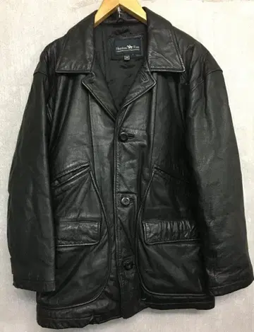 헌터런 90s 가을/겨울 방한 소가죽 충전솜 가죽 카 코트 사이즈 M