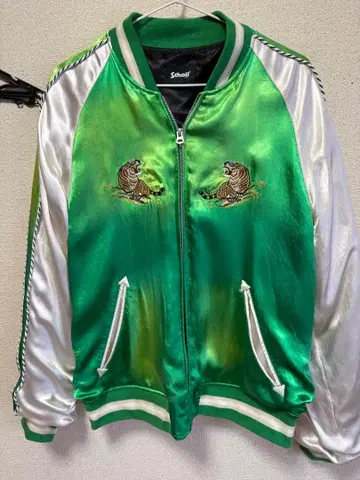 SCHOTT RAYON SUKA ASING JACKET GREEN