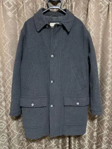 [ 레어 90s ] L.L.Bean 엘엘빈 울 피 코트 다크 그레이