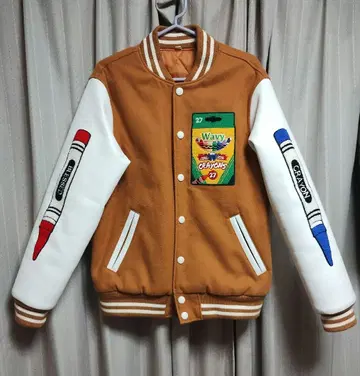 JP THE WAVY 바시티 자켓 카멜 브라운 2 M 사이즈
