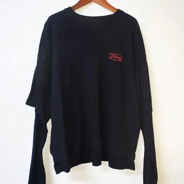 RNA Slang 패치 오버 사이즈 레이어드 스타일 롱T punk