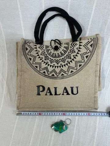 PALAU 주트 토트백 물고기 키링 포함