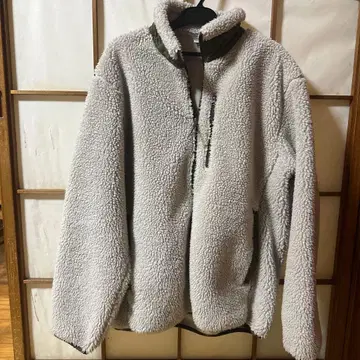 플리스 자켓 L 사이즈 크림색