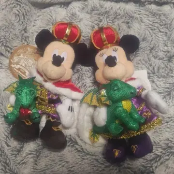 인형 배지 미키 미니 디즈니 38주년