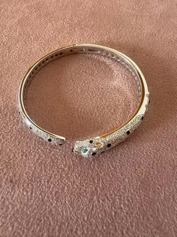 팬서 디자인 실버 뱅글