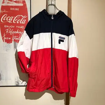 휠라 나일론 자켓 L 사이즈 FM9304 트리콜로르 FILA