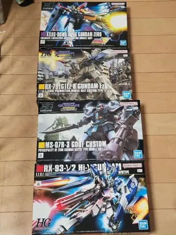 HG 1/144 Ez-8 윙건담 제로 하이뉴 건담 구프 커스텀 4종