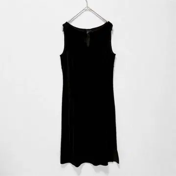 인디비 원피스 38 블랙 벨로아 느낌 고급 스트레치 일본제