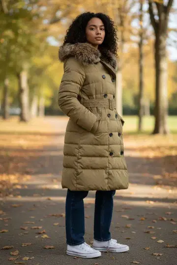 TATRAS 타트라스 롱 다운 코트 퍼 포함 M 사이즈