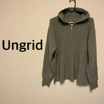 Ungrid 언그리드 하프 지퍼 루즈 니트