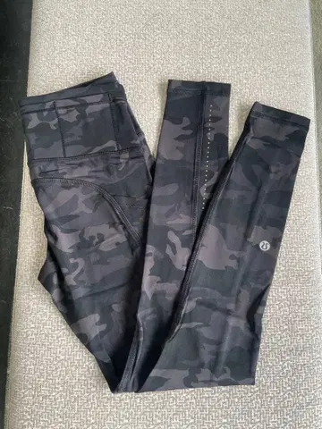 Lululemon 카모플라쥬 패턴 하이웨스트 S6/S