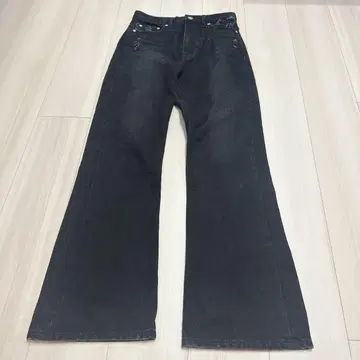 EMODA 블랙 부츠컷 데님 사이즈 1