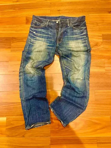 옴니갓 스트레이트 데님 파란색