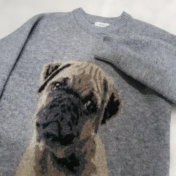 니코앤드 - 강아지 니트 DOG 그레이 클리닝 완료