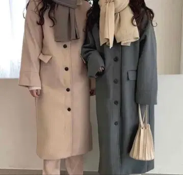 lawgy 롱 코트 그린