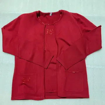 피코네 앙상블 가디건 긴팔 포켓 부착 38