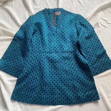 빈티지 레트로 상의 니트 플레어 슬리브