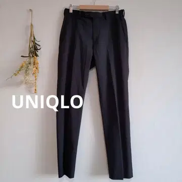 유니클로 이지 슬랙스 [ S ] 스트레이트 포켓 있음 벨트 루프 무지