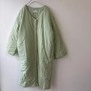 [ forksy ] 머플러 포함 롱 다운 코트