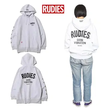 RUDIES 루디스 THICK PHAT 후드티 애쉬 그레이