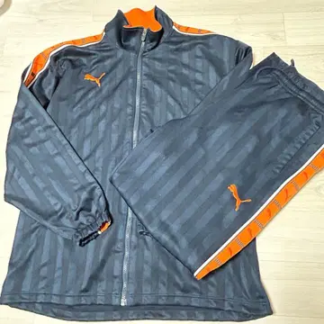 푸마 저리 상하의 세트 오렌지 상하의 공통 L 사이즈