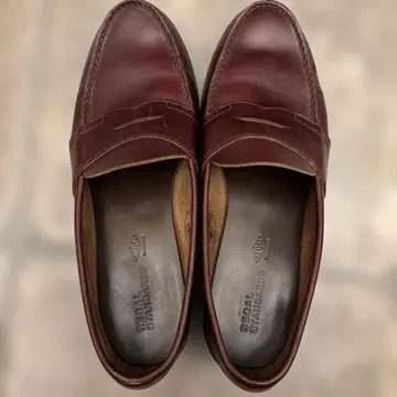 REGAL STANDARDS 버건디 가죽 로퍼