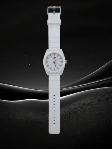 adidas 컬러풀 인덱스 시계 화이트