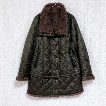 3350 IVISUTO 퀼팅 코트 블루종 푸들 보아 2way L