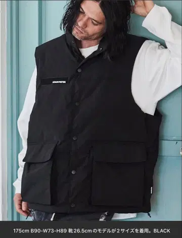 ADAMPATEK/back coating 루즈 실루엣 충전솜 빅 베스트