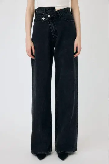 moussy CROSS WAIST WIDE STRAIGHT