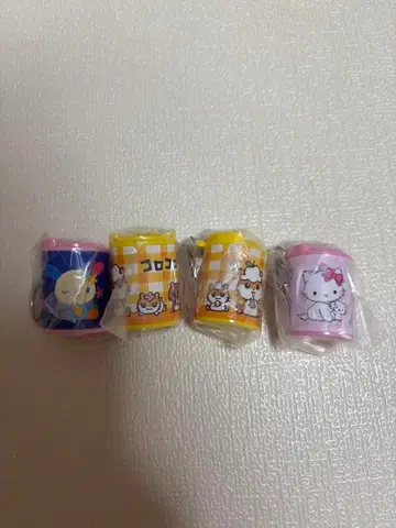 산리오 캐릭터 코인 실린더 2 4개 세트