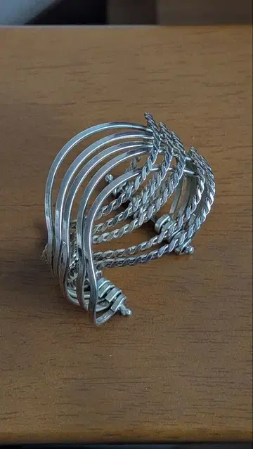 레어 빈티지 실버925 변형 팔찌 뱅글