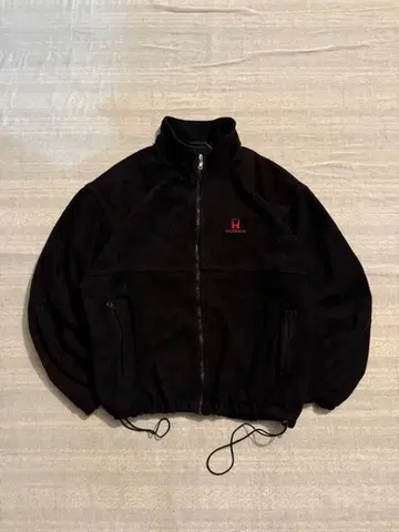 90s~ HONDA NORTH END 플리스 자켓 블랙