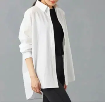 차코트 셔츠 화이트 EasyCare+ 오버 셔츠